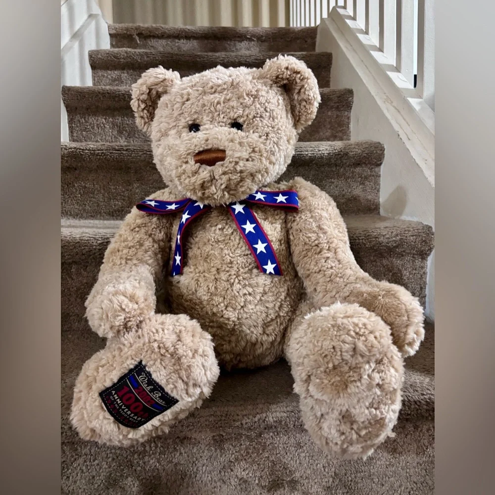 Vintage Gund 2002 Wish Bear 100th Anniversary Large Plush Stuffed Teddy Bear Y2K